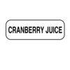 Nevs Cranberry Juice Label 1/2" x 1-1/2" DIET-103